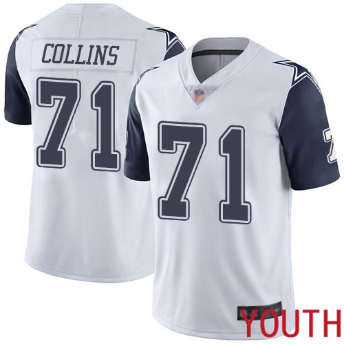 Youth Dallas Cowboys Limited White La el Collins #71 Rush Vapor Untouchable NFL Jersey->dallas cowboys->NFL Jersey